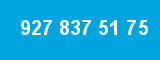 927 837 51 75 927 837 51 75